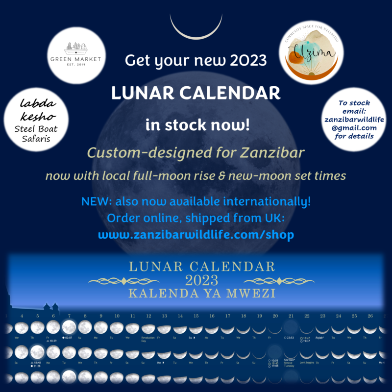 Lunar Calendar - Zanzibar Wildlife